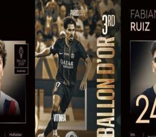 硬核！巴黎中場鐵三角金球排名3、19、24，造價僅1.2億上賽季三冠